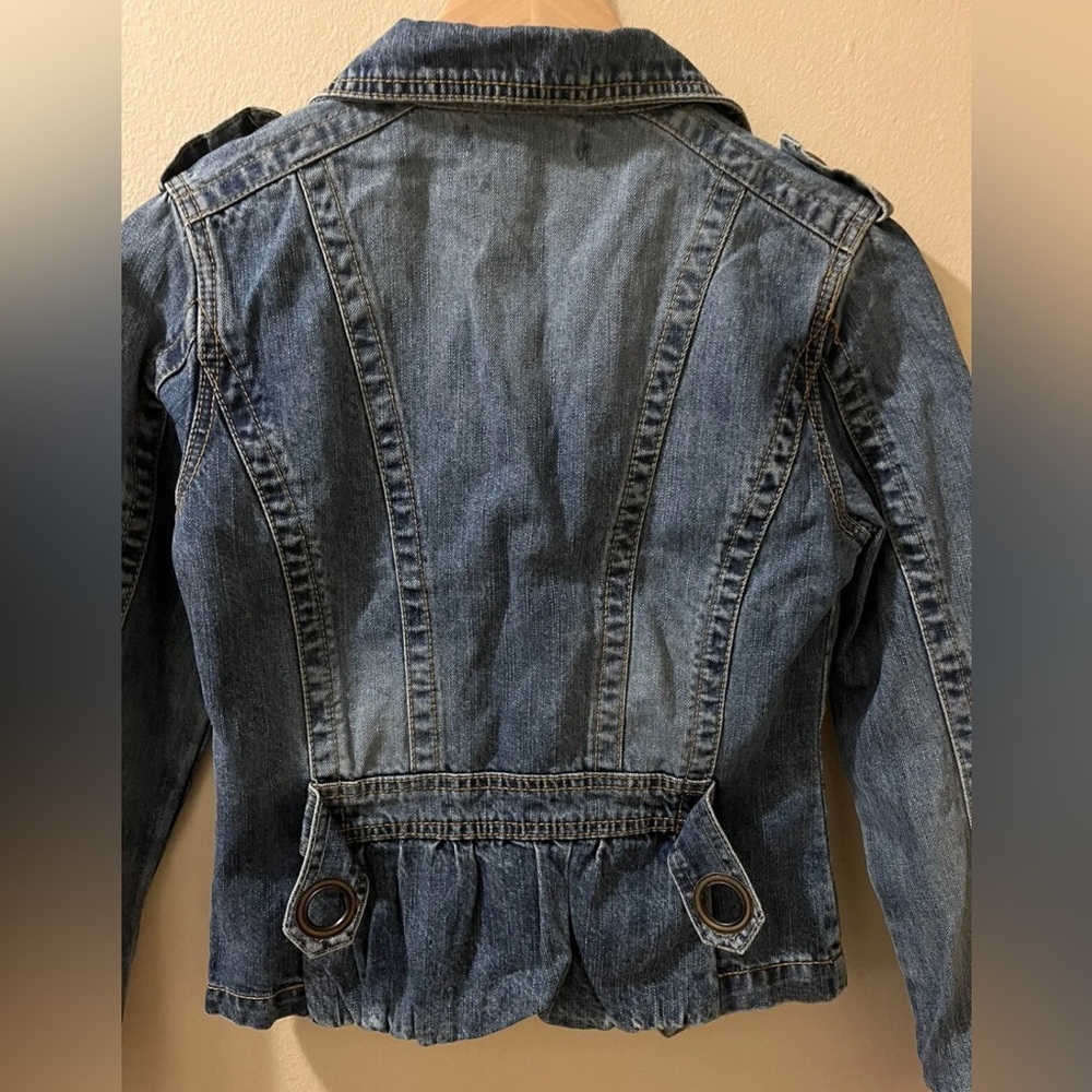 LA Girls Women’s Denim Jeans Blue Jacket Size 15 - Picture 6 of 12